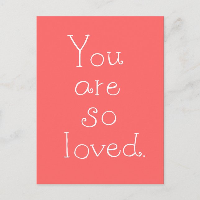 Postal Eres muy querida Postcard Simple Love Postcard (Anverso)