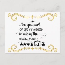 Postal ¿Eres Parte De La Multitud De La Posada? Navidades