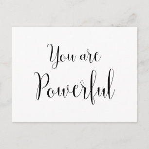 Postal Eres Poderoso, Mensaje Inspirador