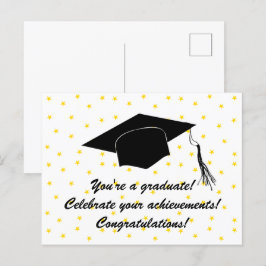 Postal ¡Eres un graduado! ¡Celebren sus logros!