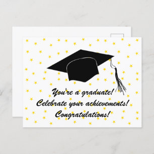 Postal ¡Eres un graduado! ¡Celebren sus logros!