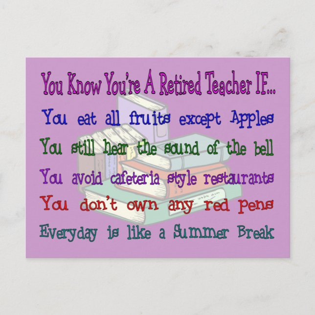 Postal Eres un MAESTRO retirado si... (Anverso)