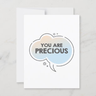 Postal Eres un mensaje de texto de motivación preciada