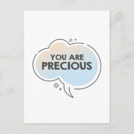 Postal Eres un mensaje de texto de motivación preciada