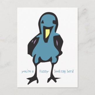 Postal Eres un pájaro divertido