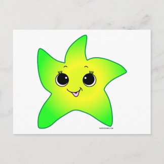 Postal Eres una estrella - verde