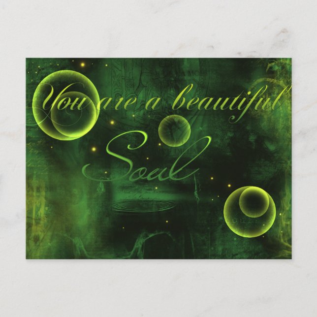 Postal Eres Una Hermosa Alma (Anverso)