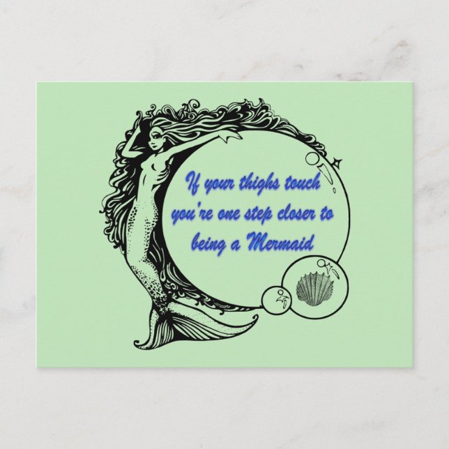 Postal Eres una sirena (Anverso)