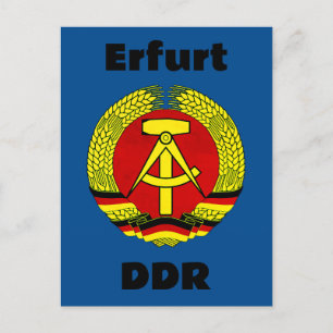 Postal Erfurt, DDR, GDR, Erfurt, Alemania Oriental Ossi