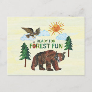 Postal Eric Carle Listo para la Diversión en el Bosque