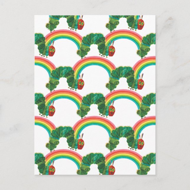Postal Eric Carle | Patrón de oruga muy hambrienta (Anverso)