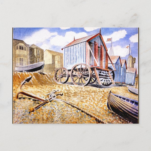 Postal Eric Ravilious - Adelburgh (Anverso)