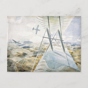 Postal Eric Ravilious - Huracanes de la RAF en el vuelo,