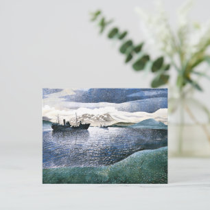 Postal Eric Ravilious - Noruega, arte de realismo mágico