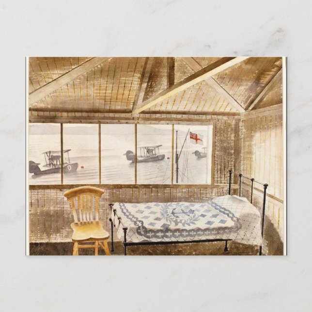 Postal Eric Ravilious - RNAS Sick Bay (Anverso)