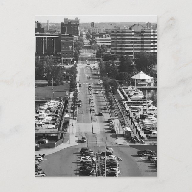 Postal "Erie, Pa. Street View" Postcard (Anverso)