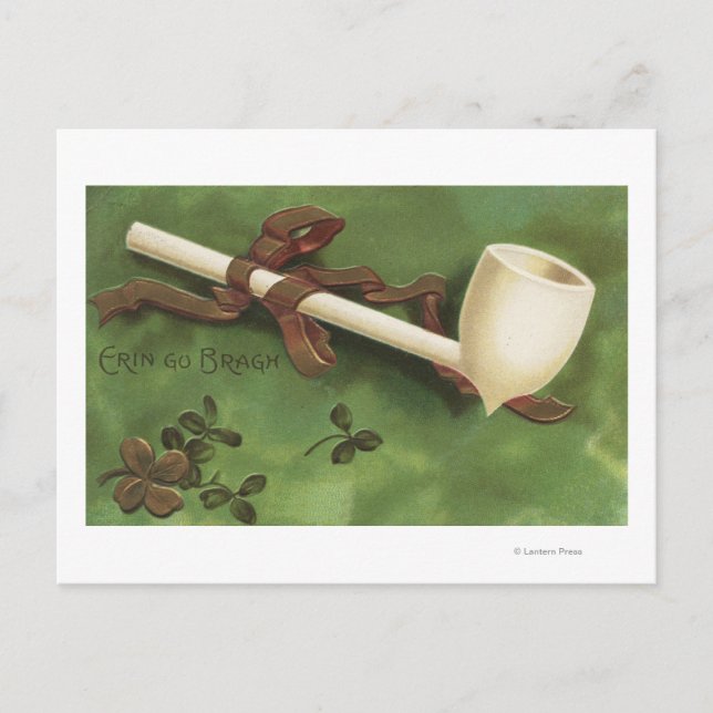 Postal Erin Go Bragh, Ivory Pipe (Anverso)