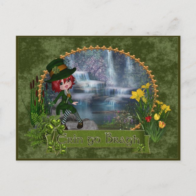 Postal Erin Go Bragh St Patrick's Day (Anverso)