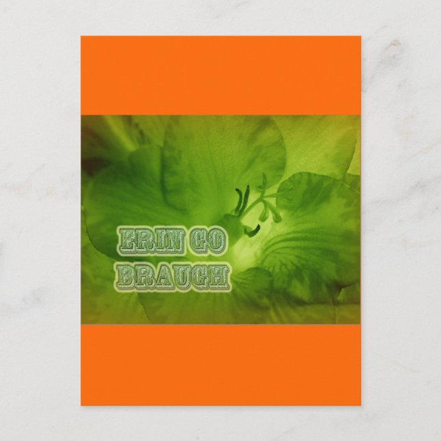 Postal Erin Go Braugh Green Freesia Items (Anverso)