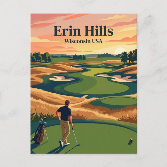 Postal Erin Hills EE. UU. (Anverso)