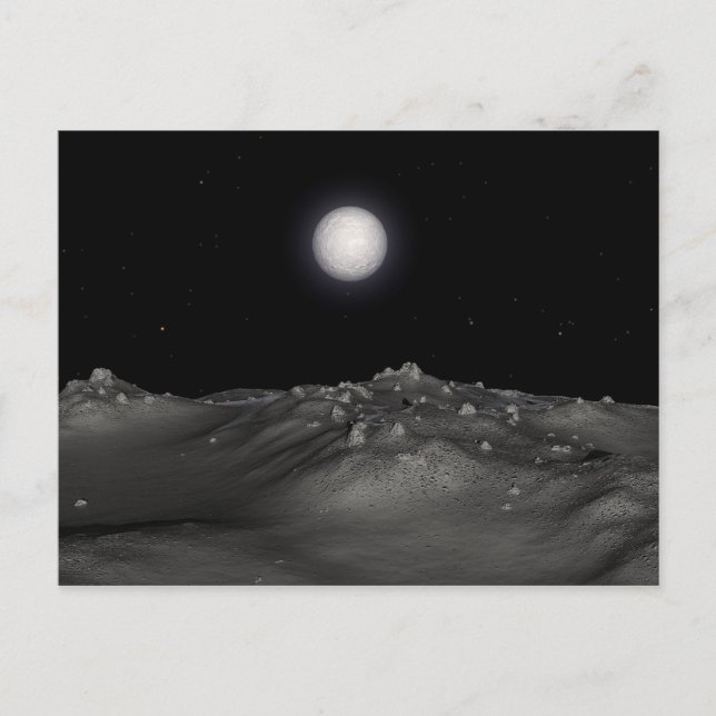 Postal Eris visto desde Dysnomia (Anverso)