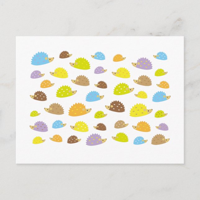 Postal erizo del chibi (Anverso)