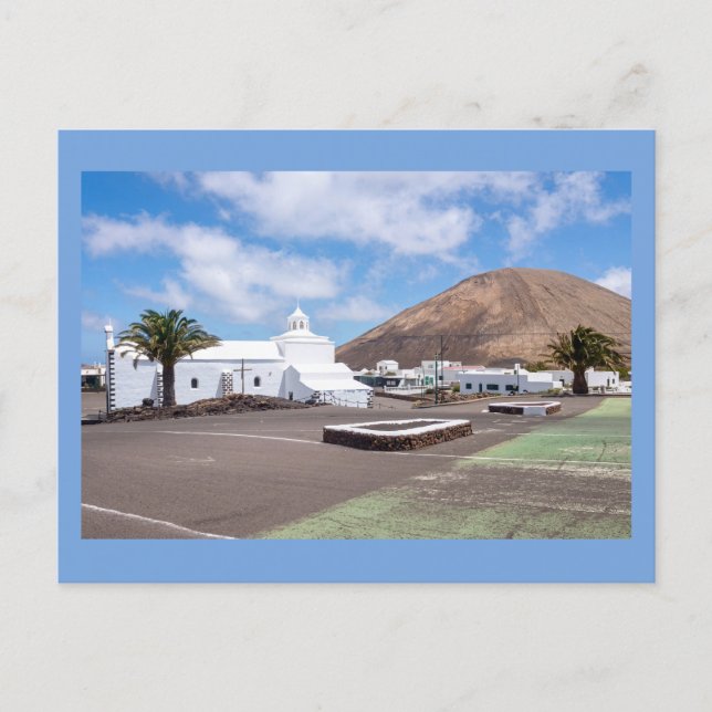 Postal Ermita de los Dolores Iglesia, Lanzarote (Anverso)