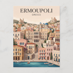 Postal Ermoupoli Grecia