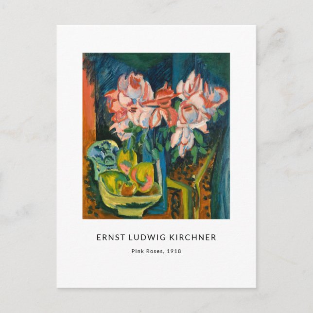 Postal Ernst L. Kirchner - Arte moderno colorido (Anverso)