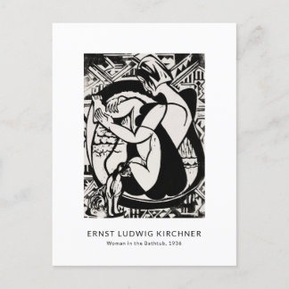 Postal Ernst L. Kirchner - Arte moderno negro y blanco