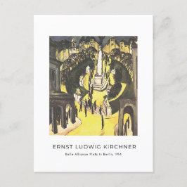 Postal Ernst L. Kirchner - Belle Alliance Platz en Berlín