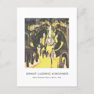 Postal Ernst L. Kirchner - Belle Alliance Platz en Berlín