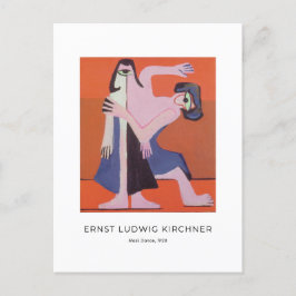 Postal Ernst L. Kirchner - Máscara de danza - Bella Artes