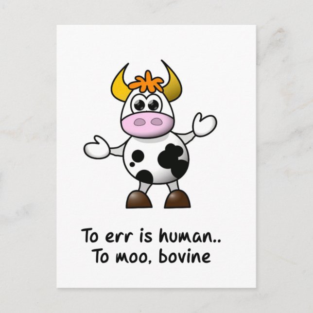 Postal Err es humano (Anverso)