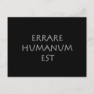 Postal Errare humanum est