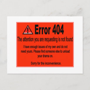 Postal Error 404