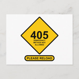 Postal Error 405: Método democrático no permitido