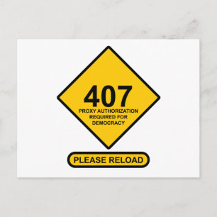 Postal Error 407: Requiere autenticación de proxy de demo