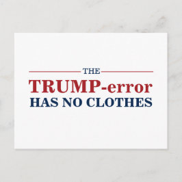 Postal Error anti Trump no tiene voto de ropa a favor de 