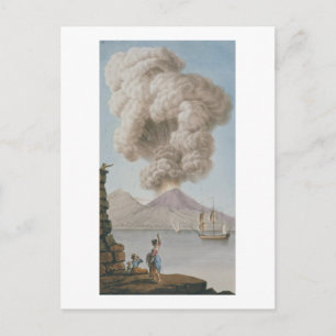 Postal Erupción de Vesubio, lunes 9 de agosto de 1779, Pl