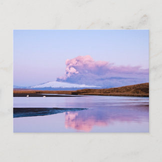 Postal Erupción en el glaciar #5 de Eyjafjalla