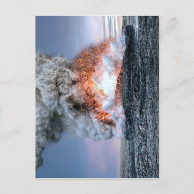 Postal Eruption du volcan Kilauea à Hawaï,  (Anverso)