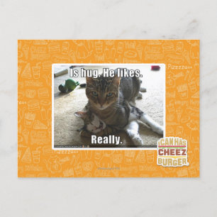 Postal Es abrazo. Le gusta.