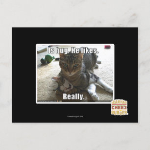 Postal Es abrazo. Le gusta.