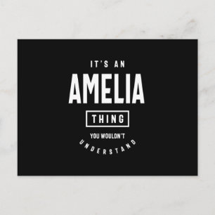 Postal Es algo de Amelia: Regalo de nombre personal