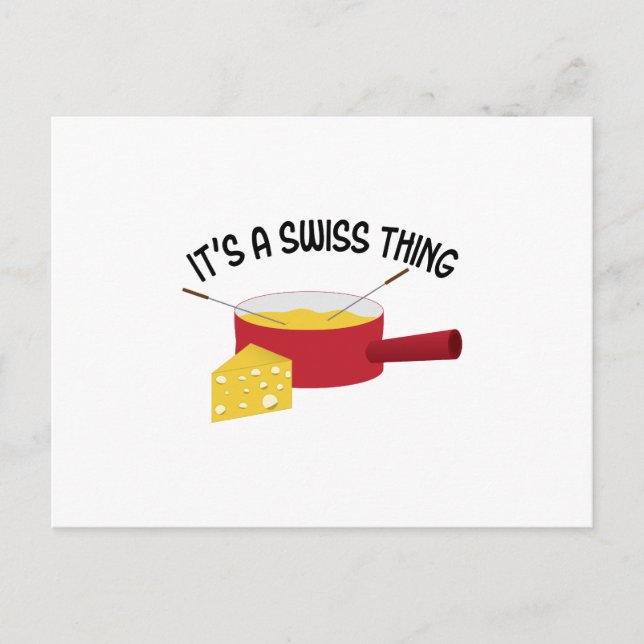 Postal Es algo suizo (Anverso)