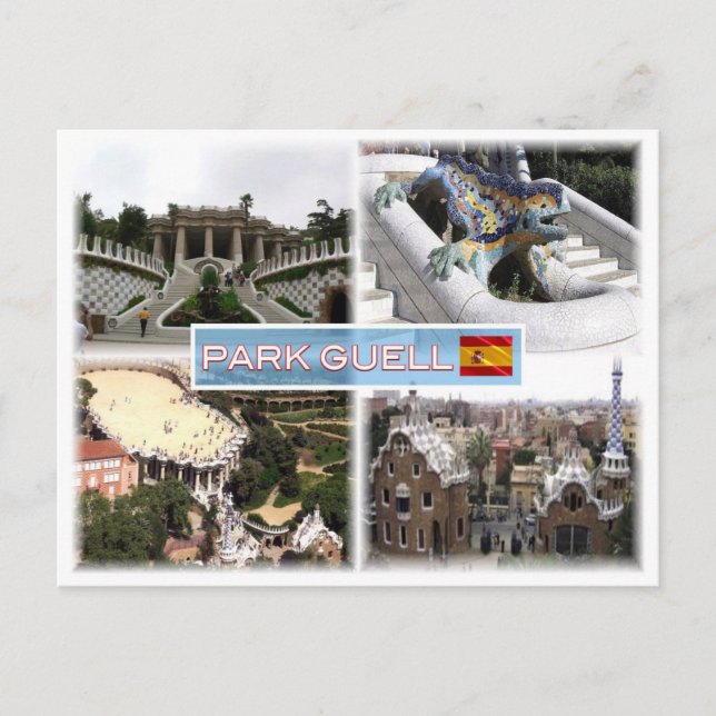 Postal ES Barcelona - Park Guell (Anverso)