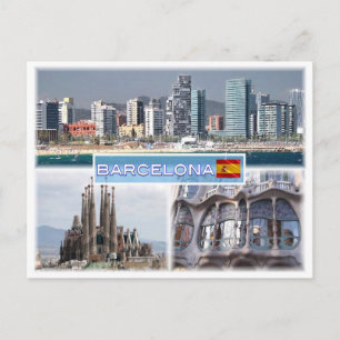 Postal ES Barcelona - Skyline - Skyline - Sagrada Familia