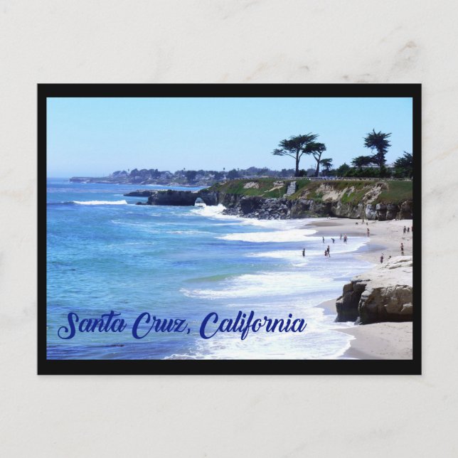 Postal Es Beach, Santa Cruz, California (Anverso)