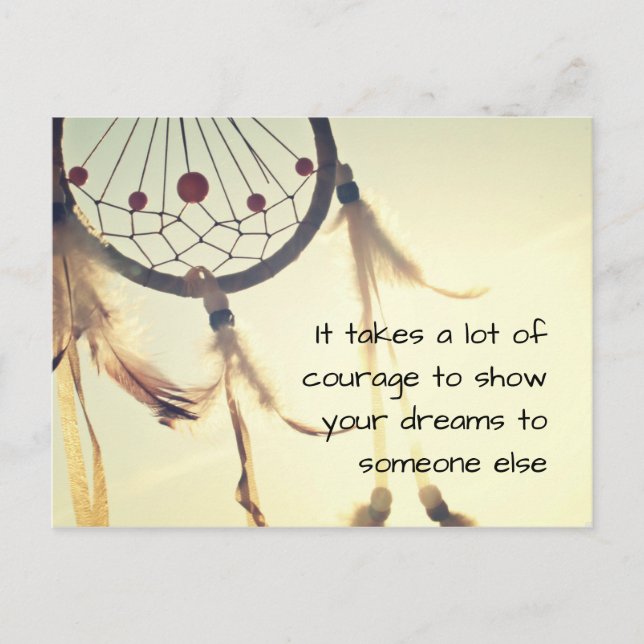 Postal Es braucht viel Mut (Anverso)